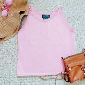 PINK 100% Cotton Petite Tank Top